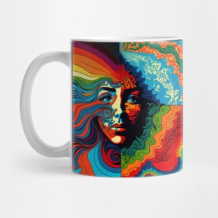 Psychodelic portrait of a woman Mug